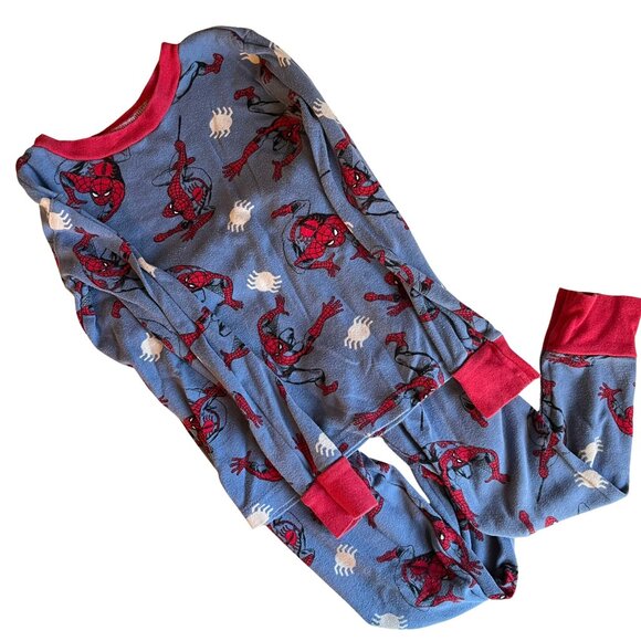 Marvel Spiderman Sleeper Top and Bottom Matching Set Boys Size 6 - Picture 1 of 2